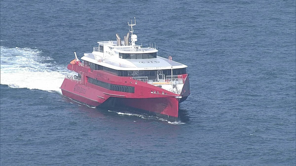 浸水隠ぺい事件の舞台となったJR九州高速船「クイーンビートル