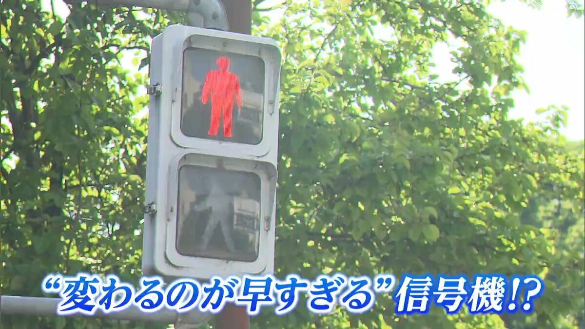 青信号が短すぎる」皆ダッシュ！信号無視する人も 渡り切れない交差点