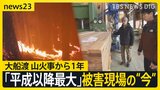 “平成以降最大”岩手・大船渡の山火事から1年　「ファイヤーロード」「水を使わない」アメリカに学ぶ山火事対策　「燃えた木はどうなる？」復興に向けた活用へ【news23】|TBS NEWS DIG