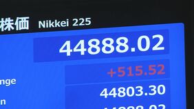 2日連続で取引時間中の最高値更新　東京株式市場 11日の4万4396円超える　米消費者物価指数うけ利下げの観測高まる　ダウ平均株価も史上初の4万6000ドル突破|TBS NEWS DIG