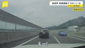 ドラレコ新映像…猛スピードで衝突すれすれの逆走車　逮捕のペルー国籍の男　新名神高速道路上で“Uターン”か【news23】|TBS NEWS DIG