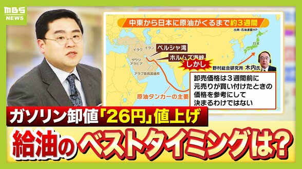 【ガソリン値上げ】おすすめ給油方法は「価格落ち着くまで満タンにせず…」補助金支給による価格安定は「3月最終週くらいか」 イラン情勢悪化で原油価格高騰 ガソリンスタンド経営者の声など取材【解説】 | MBSニュース | 関西の最新ニュースを分かりやすく。