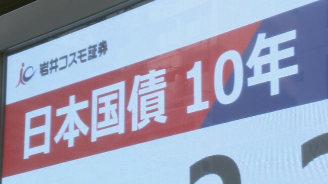 長期金利2.225%に上昇 株価・円も下落でトリプル安に|TBS NEWS DIG