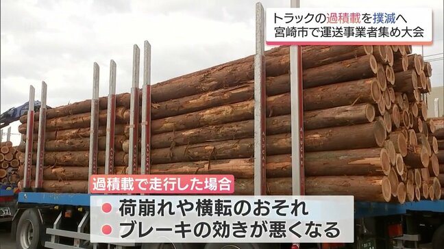 トラックの「過積載」追放へ　宮崎県内の運送事業者などが参加した大会|TBS NEWS DIG