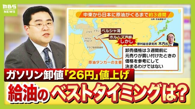 【ガソリン値上げ】おすすめ給油方法は「価格落ち着くまで満タンにせず…」補助金支給による価格安定は「３月最終週くらいか」　イラン情勢悪化で原油価格高騰　ガソリンスタンド経営者の声など取材【解説】|TBS NEWS DIG