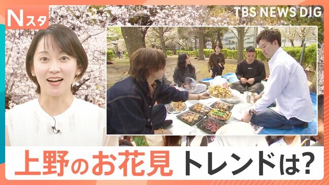 会費1000円UPは「仕方ない」　物価高でお花見市場規模は減少のなか2万円ケータリングサービスも【Nスタ】|TBS NEWS DIG