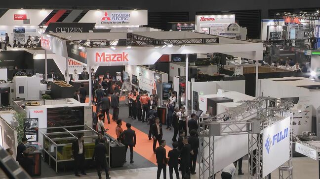 最先端の産業用ロボットなど2000超のブース出展 「メカトロテックジャパン」始まる 今月25日まで ポートメッセ名古屋|TBS NEWS DIG