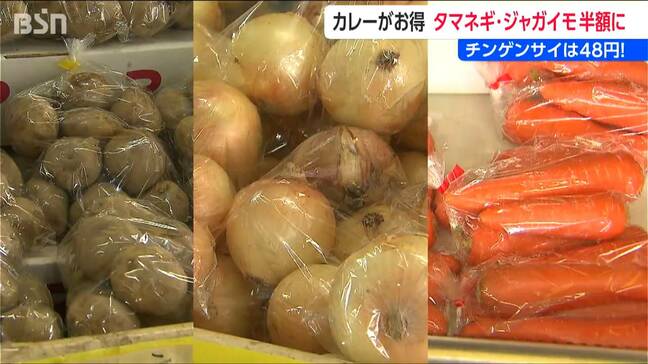 チンゲンサイが48円！タマネギ・ジャガイモは去年の半額!! 青果店が教える「いま買うべき野菜」はこれだっ!!! 新潟市|TBS NEWS DIG