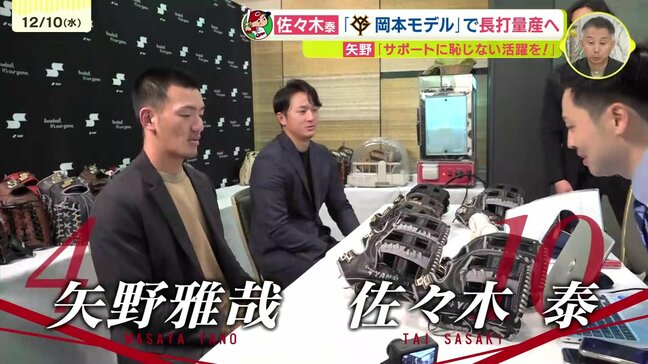 商売道具を吟味 カープ矢野雅哉と佐々木泰のグラブとバット選びに密着|TBS NEWS DIG