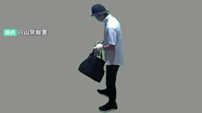 帽子をかぶり黒いかばんを持参 中古品買取店の強盗事件 犯人の写真を公開　|　石川県のニュース｜MRO北陸放送