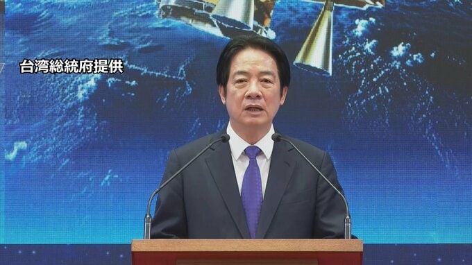 台湾の頼清徳総統が新年の挨拶「中国の拡張的野心は高まり続けている」