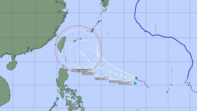 【台風情報】今後は沖縄に接近の可能性..."台風のたまご" は24時間以内に台風へ発達か　最大瞬間風速50m/s予想　あす以降の全国の天気を画像で　気象庁【進路予想】　　|　山形のニュース│TUYテレビユー山形