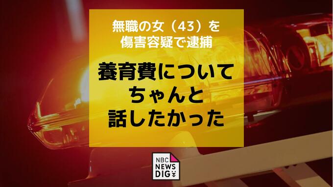 「養育費についてちゃんと話したかった」かみつくなど傷害容疑で無職の40代の元妻を逮捕|TBS NEWS DIG