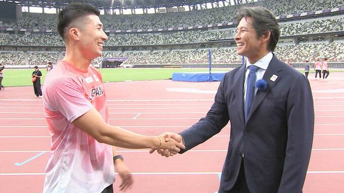 桐生祥秀「9秒8台が出ないと決勝に行けない、そこ目掛けて」織田裕二「一番最初から見てるけど、一番いい感じ」【東京世界陸上】|TBS NEWS DIG