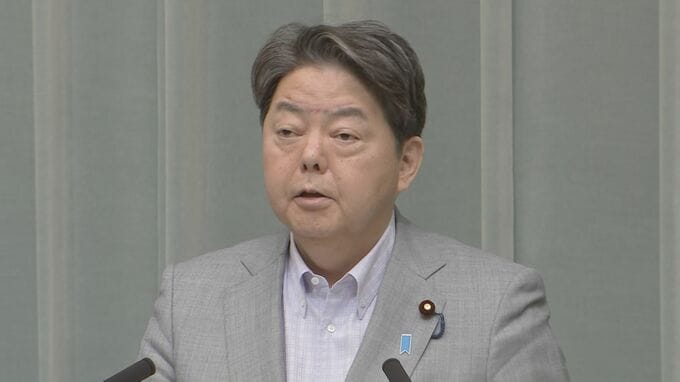 林官房長官「まずは措置の具体的な内容を注視」 トランプ関税、鉄鋼への追加関税が2倍の50％に