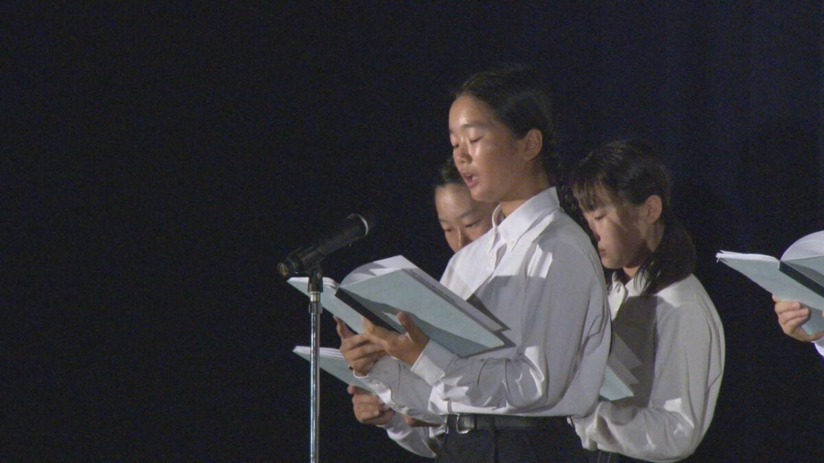 中学校で平和授業　生徒とボランティアが戦争の悲惨さを伝える朗読劇を披露　広島81回目の「原爆の日」