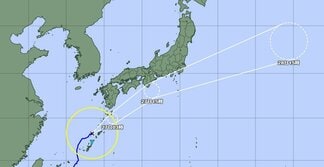 【台風7号】西日本から東日本の太平洋側に接近見込み　26日午後4時時点で奄美市の西、時速約20キロ北東へ　関東甲信は最大200mm降雨か【雨と風のシミュレーション】　|　富山のニュース｜天気・防災｜チューリップテレビ