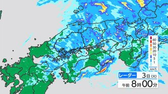 【きょう3/3日(火)広島天気】雨雲は次第に東へ　昼前まで雨続く　北風が強い一日　花粉は｢少なめ｣|TBS NEWS DIG