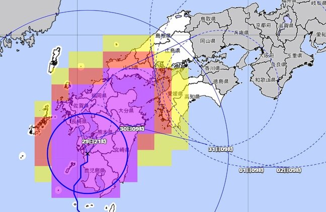 【台風10号進路情報】強い勢力で鹿児島県出水市付近を１時間に１５キロの速さで北北東へ　このあとどこへ？【雨風シミュレーション】|TBS NEWS DIG