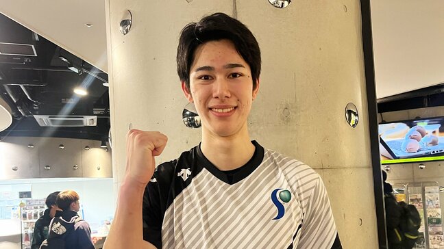 【バレー】専修大・甲斐優斗と法政大・高橋慶帆の日本代表が初対決　逆転勝ちの甲斐は「1対1の勝負は負けたかな」|TBS NEWS DIG