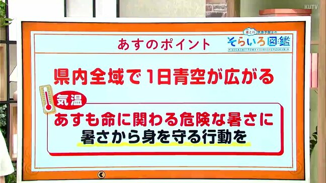 高知の天気　８月１日も全域でよく晴れる　各地で体温よりも高い気温に　東杜和気象予報士が解説|TBS NEWS DIG