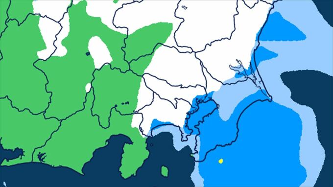 【大雪情報】東京23区で5㎝予想　関東甲信地方は８日夕方～９日明け方にかけ平地でも大雪の所が【大雪と雨のシミュレーション】|TBS NEWS DIG