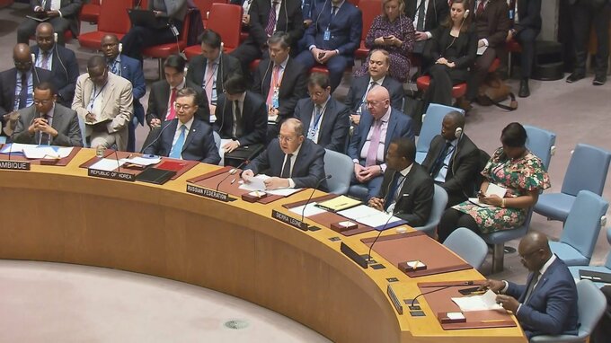 国連安保理にロシア・ラブロフ外相が出席　ウクライナに武器供与など行う西側諸国の対応改めて批判
