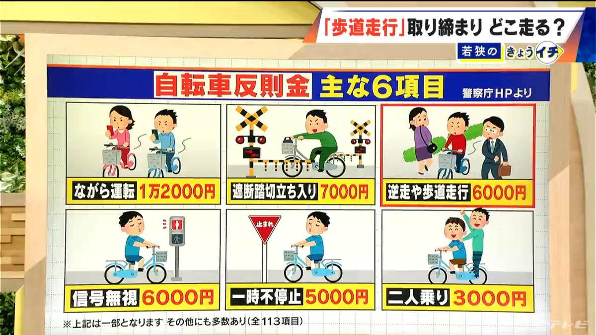 自転車の青切符 “歩道走行”は全てアウト? 例外は? 4月開始前に知って 