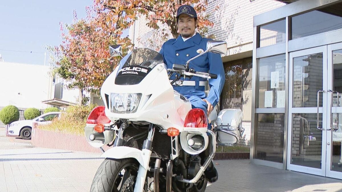 元ドラゴンズ 祖父江大輔さん（38）“鋭い眼光”で｢一日交通安全 白バイ大使｣に 就任 母校の中学校で自転車の交通ルールを生徒たちと確認 名古屋・中川区