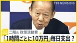 「1時間ごとに10万円？」二階元幹事長が受け取った50億円の政策活動費の行方めぐり国会で追及　文科大臣にも旧統一教会めぐる新たな火種【news23】|TBS NEWS DIG
