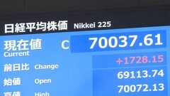 【速報】日経平均株価、7万円台回復　約3か月ぶり　米早期追加利上げ観測後退で　AI・半導体関連中心に買い注文広がる| TBS CROSS DIG with Bloomberg
