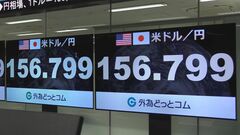 円相場1ドル=156円台 1日で1円以上円高進む　市場では「日銀が利上げに前向き」との見方が広がる| TBS CROSS DIG with Bloomberg