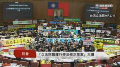 台湾で野党主導の「議会改革法案」が一部可決　与党や市民団体は猛反発　頼清徳政権への影響も懸念| TBS CROSS DIG with Bloomberg