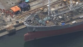 「手袋に引火したのを見た」清水港の建造中タンカーで火災 10人死傷…溶断作業中に引火か 警察が業務上過失致死傷の疑いで捜査=静岡市|TBS NEWS DIG