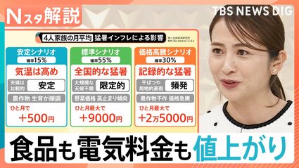 食品も電気料金も“値上げの秋” 猛暑で最大2万5000円負担増か 「Zの法則