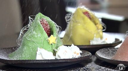 お口の中で“地吹雪”体験 「かくまきスイーツ」2月19日まで期間限定で