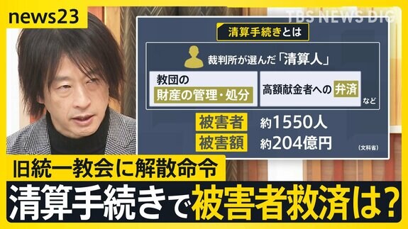 【鈴木エイトさん解説】旧統一教会に解散命令…教団の今後は？　清算手続きで“被害者救済”は進むか【news23】|TBS NEWS DIG