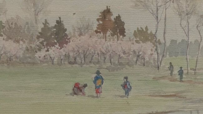 郷愁を誘う風景画「思い出の土地」水彩画・版画・油彩画23点　大下藤次郎の「巣鴨」石井柏亭「芙蓉湖」など展示|TBS NEWS DIG