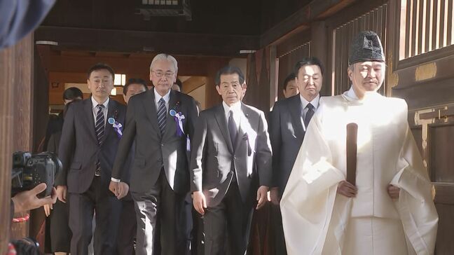 超党派の国会議員120人超が靖国神社を集団で参拝 春の例大祭にあわせ|TBS NEWS DIG