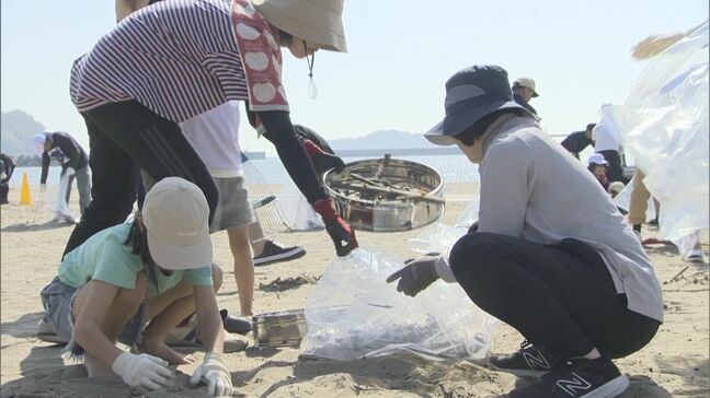 海開きを前に　海岸で親子連れがビーチクリーン活動　日南市|TBS NEWS DIG