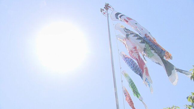 「元気よく泳いでいる」こどもの日を前に こいのぼりアート展示　市役所では掲揚式　山梨|TBS NEWS DIG