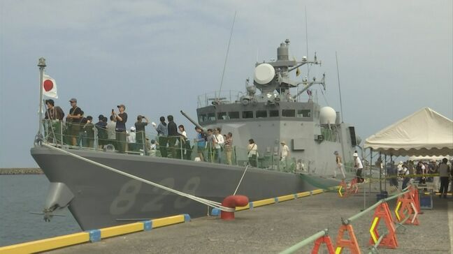 海上自衛隊ミサイル艇「うみたか」鳥取港で一般公開|TBS NEWS DIG