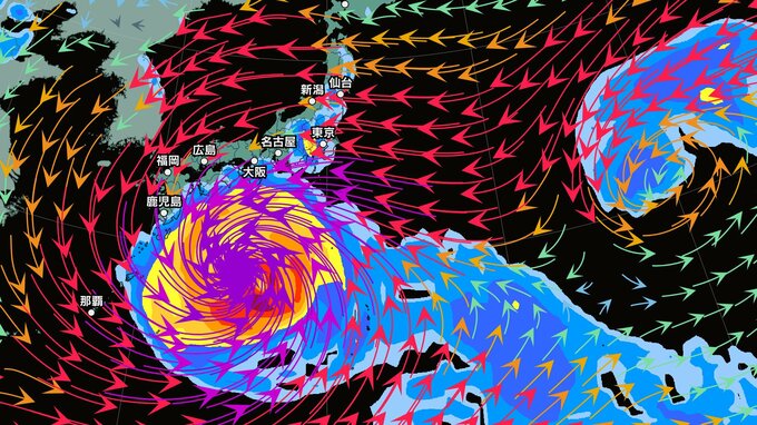 【台風情報】あすには「猛烈」な勢力→1日には日本近海に接近か「台風13号」最大瞬間風速 80 m/s予想…今後の進路と日本への影響は？8月9日（日）にかけての雨・風シミュレーション【気象庁29日午後3時45分発表】|TBS NEWS DIG