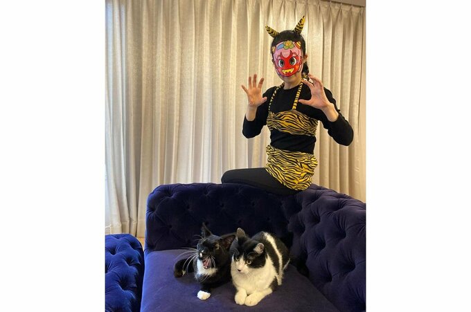 藤あや子さん　節分で「鬼」の仮装ショット　愛猫は…「相手にしてくれませんでした」|TBS NEWS DIG