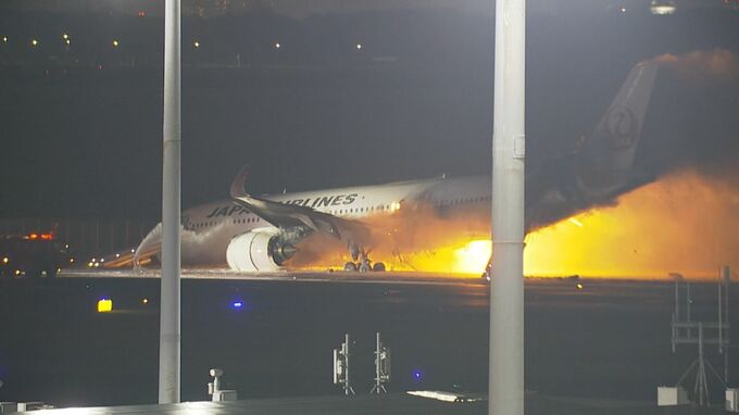 羽田空港で炎上　海保の機長「管制官から離陸許可が出ていた」　日航機と海保機の衝突事故めぐり主張食い違う　3日も各空港で遅延・欠航相次ぎJRにも行列　|　BSSニュース | BSS山陰放送