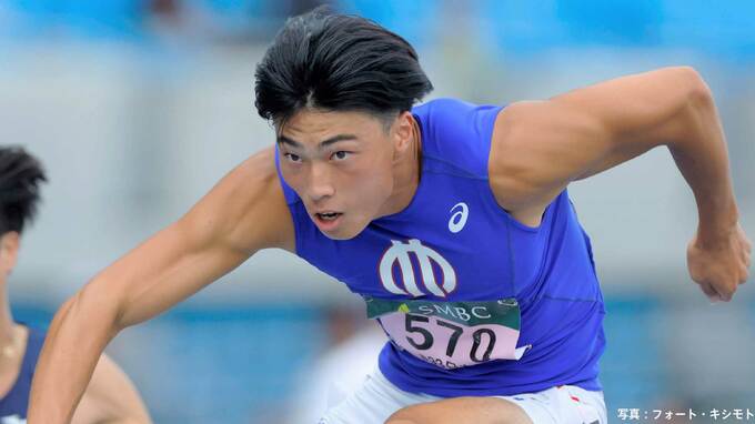 【陸上】順大・阿部竜希が110mH 13秒26で東京世界陸上の標準記録クリア ！ 先輩泉谷＆村竹に次いで3人目【日本学生個人選手権】|TBS NEWS DIG