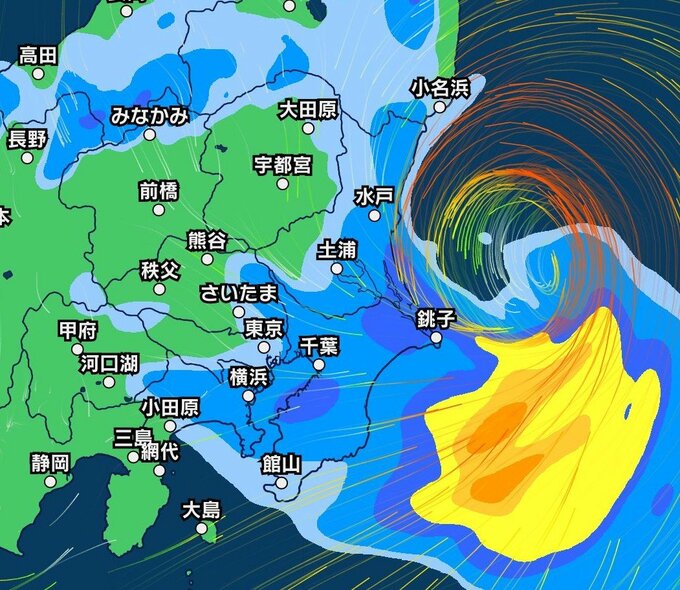 【台風15号】関東を直撃へ　今どこに？勢力は？11日午後9時には「つくば市付近」の予想　中心気圧は980hPa　最大瞬間風速は35m/s【1時間ごとの雨風シミュレーション】（11日午前9時50分・気象庁発表最新）　|　SBC NEWS | 長野のニュース | SBC信越放送