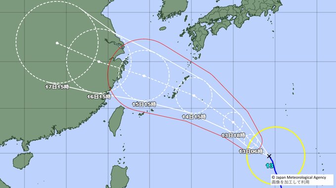 【台風情報】台風13号(バビンカ) “強い勢力”で3連休の沖縄地方に直撃のおそれ【最新進路予想】|TBS NEWS DIG
