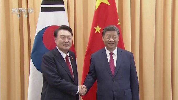 2年ぶりの中韓首脳会談 朝鮮半島情勢について協議、韓国・尹大統領 中国に「建設的な役割」求める　中国・習国家主席「対話を通じた問題の平和的解決を希望」|TBS NEWS DIG
