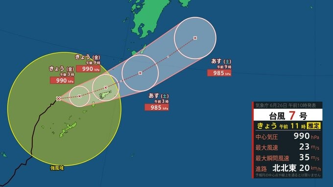 【ダブル台風】台風7号(メーカラー)＆台風8号(ヒーゴス)日本列島に接近中　関東甲信200mm・東海で300mmの降水予想も　今後の進路予想・雨風シミュレーション【気象庁26日発表】|TBS NEWS DIG